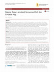 Research paper thumbnail of Ræstur fiskur: air-dried fermented fish the Faroese way