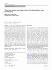 Research paper thumbnail of Theoretical analysis and tuning criteria of the Kalman filter-based tracking loop