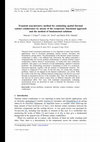 Research paper thumbnail of Transient non-intrusive method for estimating spatial thermal contact conductance by means of the reciprocity functional approach and the method of fundamental solutions