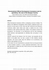 Research paper thumbnail of Decentralized Official Development Assistance and its Specificity: The Case of the Basque Country