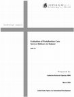 Research paper thumbnail of Evaluation of Postabortion Care Service Delivery in Malawi