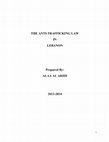 Research paper thumbnail of Anti-Human trafficking Law - Lebanese Level