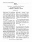 Research paper thumbnail of Modeling of screw dislocation dynamics in crystalline polyethylene