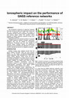 Research paper thumbnail of Ionospheric impact on the performance of GNSS reference networks