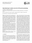 Research paper thumbnail of Operational space weather service for GNSS precise positioning