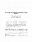 Research paper thumbnail of A One-Pass Space-Efficient Algorithm for Finding Quantiles