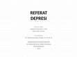 Research paper thumbnail of DEPRESI JIWA