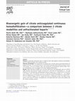 Research paper thumbnail of Bioenergetic gain of citrate anticoagulated continuous hemodiafiltration—a comparison between 2 citrate modalities and unfractionated heparin