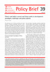 Research paper thumbnail of China's and India's current and future paths to development: paradigms, challenges and policy options