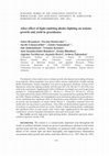 Research paper thumbnail of Aftereffect of light-emitting diodes lighting on tomato growth and yield in greenhouse