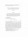 Research paper thumbnail of On the prescribed-period problem for autonomous Hamiltonian systems