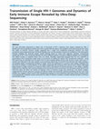 Research paper thumbnail of Transmission of Single HIV-1 Genomes and Dynamics of Early Immune Escape Revealed by Ultra-Deep Sequencing