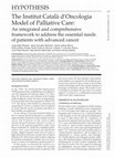 Research paper thumbnail of The Institut Català d'Oncologia model of palliative care: an integrated and comprehensive framework to address the essential needs of patients with advanced cancer