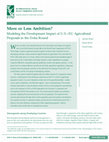 Research paper thumbnail of More or less ambition?: modeling the development impact of U.S.–EU agricultural proposals in the Doha Round