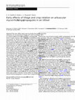 Research paper thumbnail of Early effects of tillage and crop rotation on arbuscular mycorrhizal fungal propagules in an Ultisol