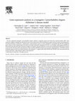 Research paper thumbnail of Gene expression analysis in a transgenic Caenorhabditis elegans Alzheimer's disease model