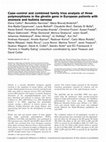 Research paper thumbnail of Case???control and combined family trios analysis of three polymorphisms in the ghrelin gene in European patients with anorexia and bulimia nervosa