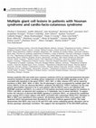 Research paper thumbnail of Multiple giant cell lesions in patients with Noonan syndrome and cardio-facio-cutaneous syndrome