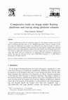 Research paper thumbnail of Comparative study on airgap under floating platforms and run-up along platform columns