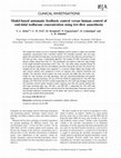 Research paper thumbnail of Model-based automatic feedback control versus human control of end-tidal isoflurane concentration using low-flow anaesthesia