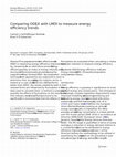 Research paper thumbnail of Comparing ODEX with LMDI to measure energy efficiency trends