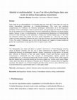 Research paper thumbnail of Identité et multimodalité : le cas d’un élève plurilingue dans une école en milieu francophone minoritaire