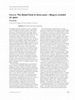 Research paper thumbnail of Editorial: The Global Fund at three years - flying in crowded air space