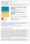 Research paper thumbnail of A comparison of peer and tutor feedback