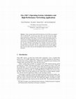 Research paper thumbnail of On a NIC’s Operating System, Schedulers and High-Performance Networking Applications