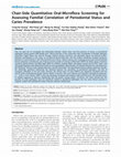 Research paper thumbnail of Chair-Side Quantitative Oral-Microflora Screening for Assessing Familial Correlation of Periodontal Status and Caries Prevalence