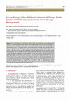 Research paper thumbnail of A Low-Energy Ultra-Wideband Internet-of-Things Radio System for Multi-Standard Smart-Home Energy Management