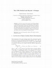 Research paper thumbnail of The CPR Method and Beyond : Prologue