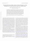 Research paper thumbnail of Emotional Processing in Music: Study in Affective Responses to Tonal Modulation in Controlled Harmonic Progressions and Real Music