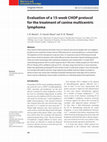 Research paper thumbnail of Evaluation of a 15-week CHOP protocol for the treatment of canine multicentric lymphoma