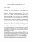 Research paper thumbnail of Conversation, Responsibility, and Autism Spectrum Disorder