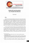 Research paper thumbnail of Hadîsin İlk Yazılı Kaynakları veya Takyîdü’l-İlm Meselesi