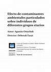 Research paper thumbnail of Ostachuk AI - Efecto de contaminantes ambientales particulados sobre individuos de diferentes grupos etarios