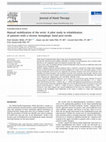 Research paper thumbnail of Manual mobilization of the wrist: A pilot study in rehabilitation of patients with a chronic hemiplegic hand post-stroke