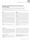 Research paper thumbnail of Macular hole: 10 and 20-MHz ultrasound and spectral-domain optical coherence tomography