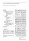 Research paper thumbnail of Signal Perception and Intracellular Signal Transduction in Plant Pathogen Defense