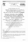 Research paper thumbnail of La relation thérapeutique sans le savoir. Approche anthropologique de la rencontre entre travailleurs pairs et personnes sans chez-soi ayant une co-occurrence psychiatrique