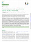 Research paper thumbnail of The relationship between needle sugar carbon isotope  ratios and tree rings of larch in Siberia