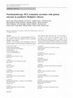 Research paper thumbnail of Postchemotherapy PET evaluation correlates with patient outcome in paediatric Hodgkin’s disease