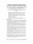 Research paper thumbnail of Ultralow loss single layer submicron silicon waveguide crossing for SOI optical interconnect