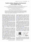 Research paper thumbnail of Tunable nonlinear absorption of hydrogenated nanocrystalline silicon