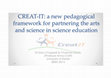 Research paper thumbnail of CREAT-IT: a new pedagogical framework for partnering the arts and science in science education