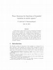 Research paper thumbnail of Trace theorems for functions of bounded variation in metric spaces