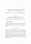 Research paper thumbnail of Lipschitz continuity of Cheeger-harmonic functions in metric measure spaces