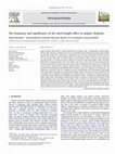 Research paper thumbnail of The frequency and significance of the word length effect in neglect dyslexia