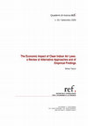 Research paper thumbnail of The Economic Impact of Clean Indoor Air Laws: a Review of Alternative Approaches and of Empirical Findings